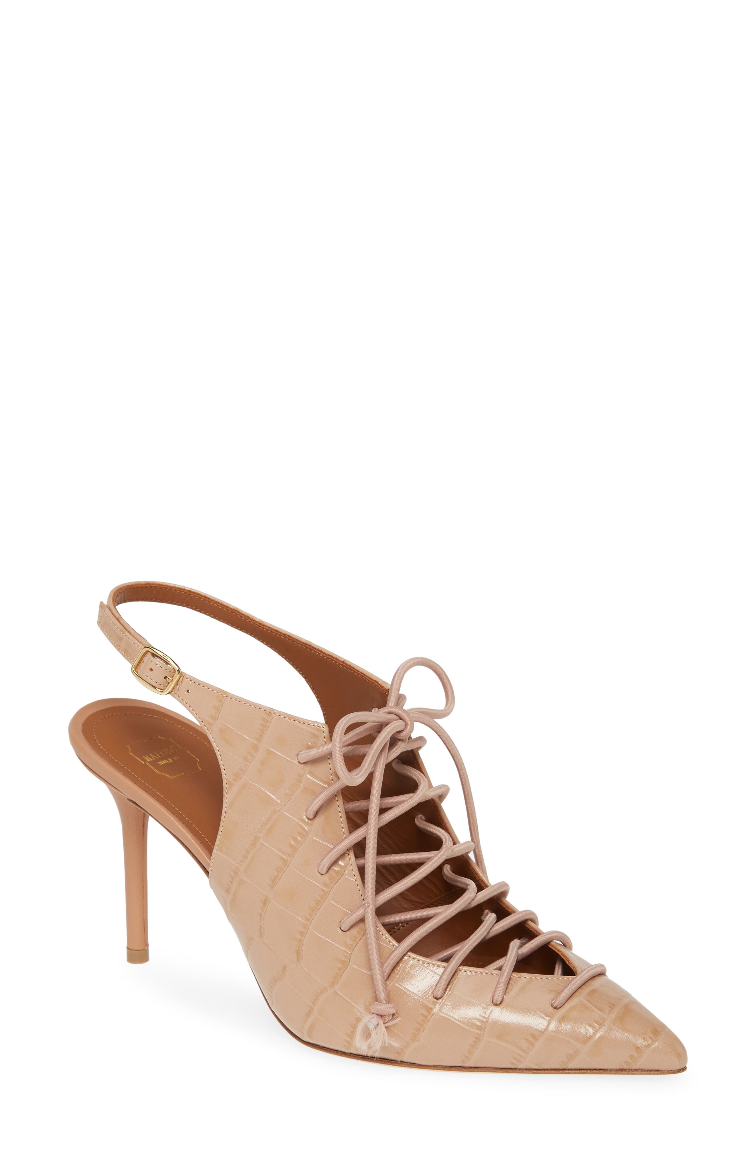 Malone Souliers Alessandra Pointed Toe Lace-Up Pump, Main, color, 