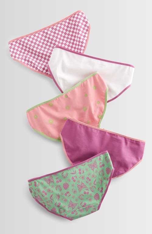 Nordstrom Kids' Assorted 5-pack Hipster Briefs In Cool Spring Pack