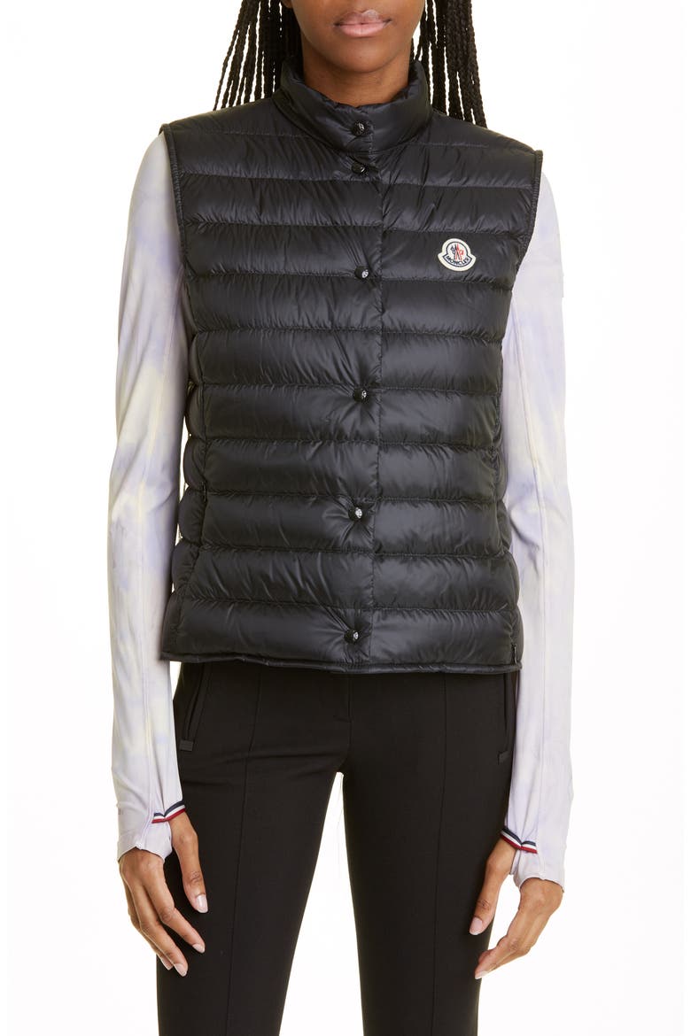 Liane Quilted Down Puffer Vest, Main, color, BLACK