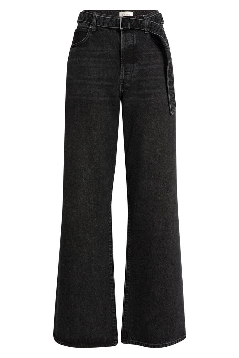 The Belted Loose High Waist Wide Leg Jeans, Alternate, color, VENUE