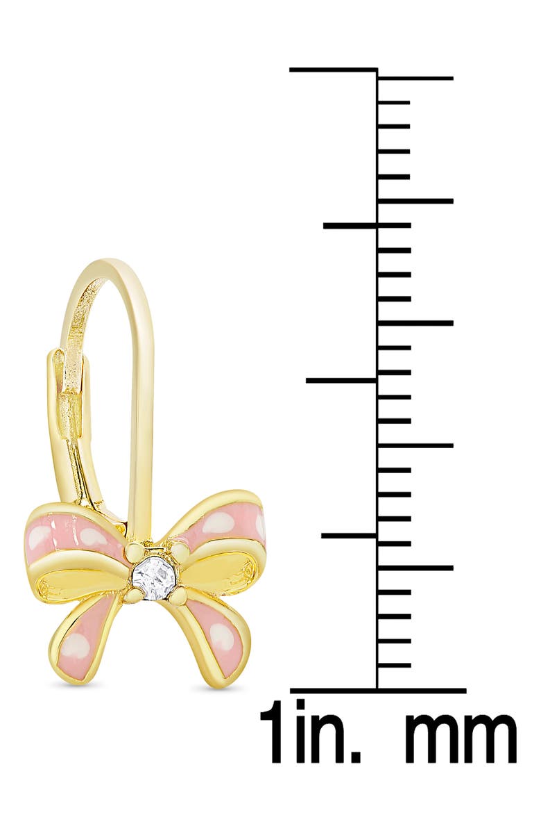 Lily Nily Bow Earrings, Alternate, color, Gold