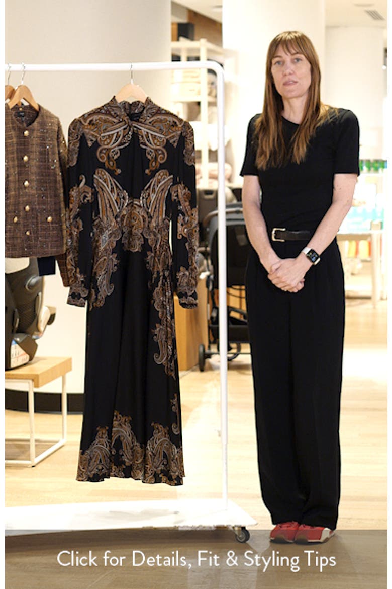 Raquel Silk Blend Midi Dress video
