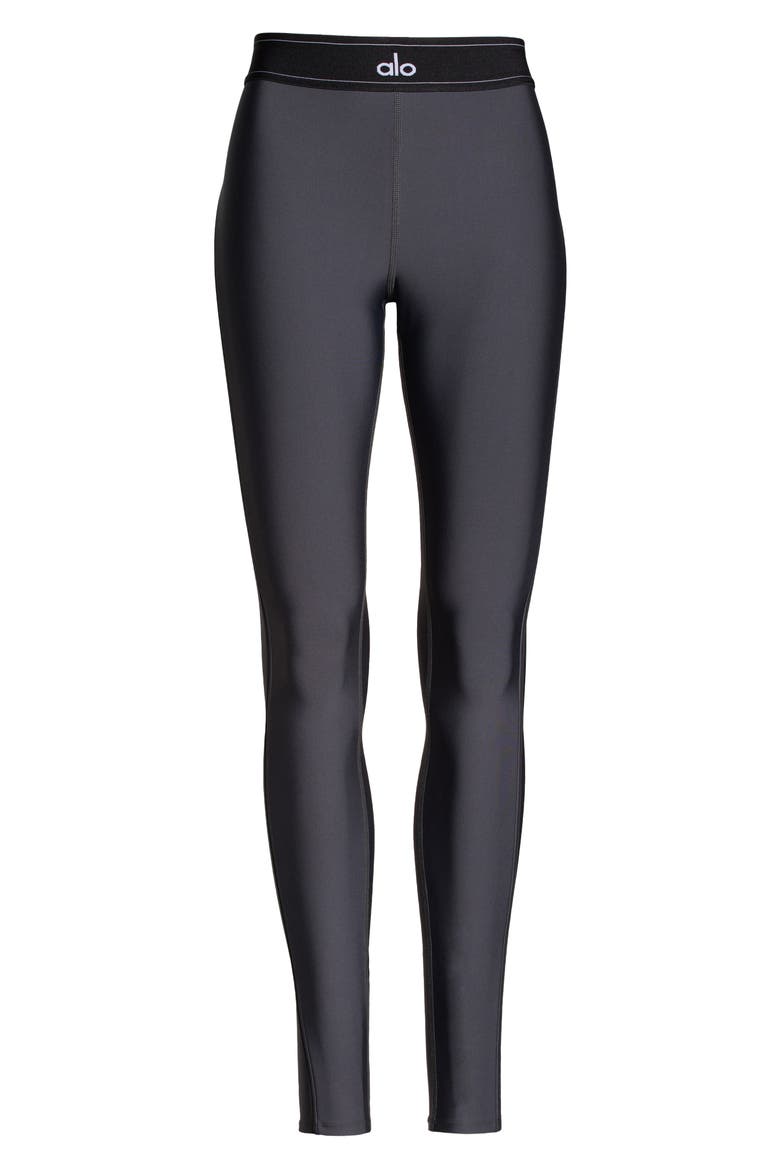 Suit Up High Waist Leggings, Alternate, color, ANTHRACITE/ BLACK