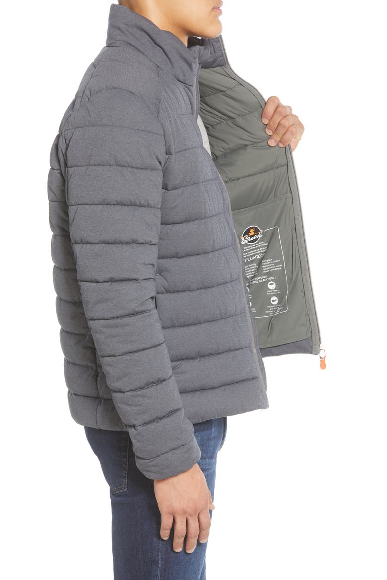 Stretch Waterproof Puffer Jacket, Alternate, color, OPAL GREY