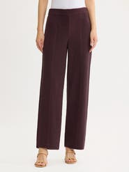 Misook Chevron Straight Leg Knit Pants