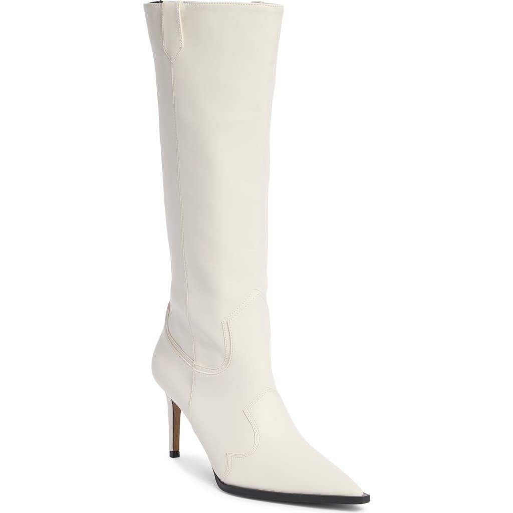 Steven New York Lanza Knee High Boot In White