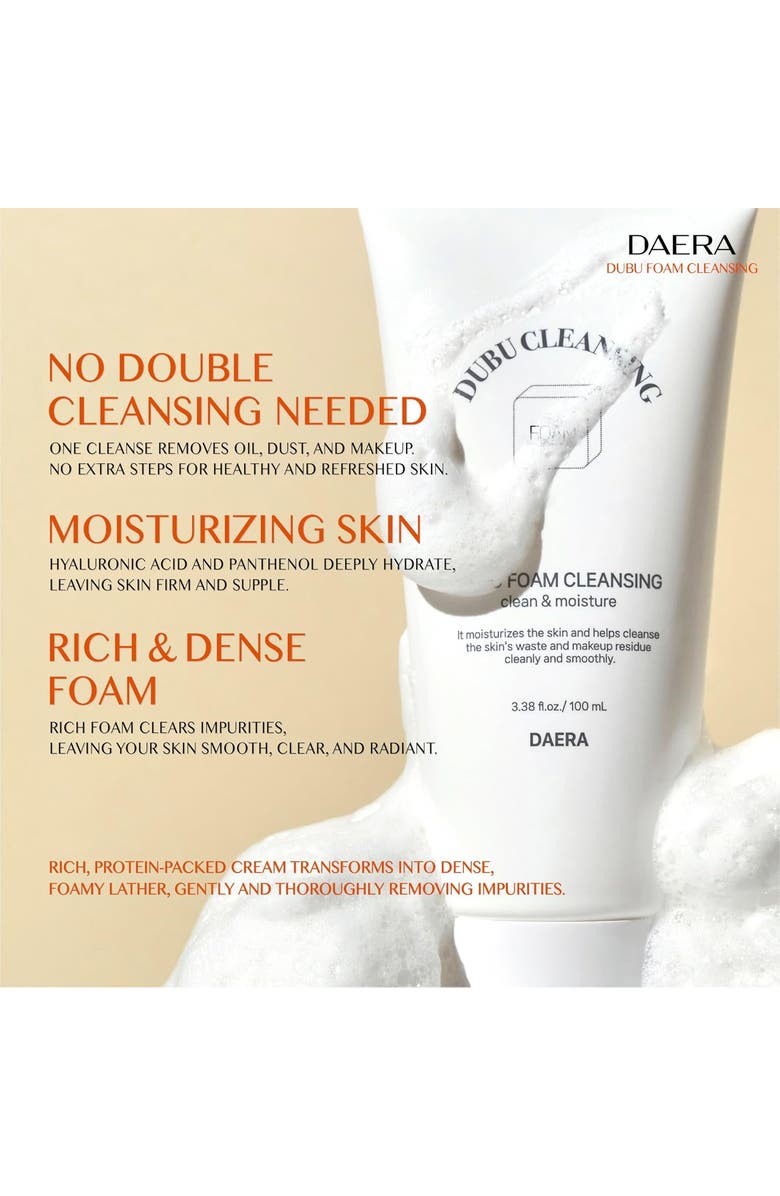 DAERA Foaming Cleanser, Alternate, color, White