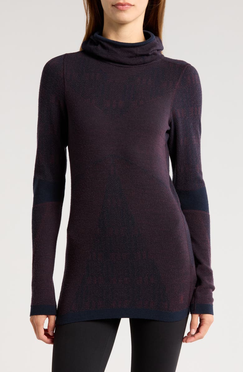 Smartwool Intraknit<sup>™</sup> Thermal Max Merino Wool Base Layer Pattern Hoodie, Main, color, 