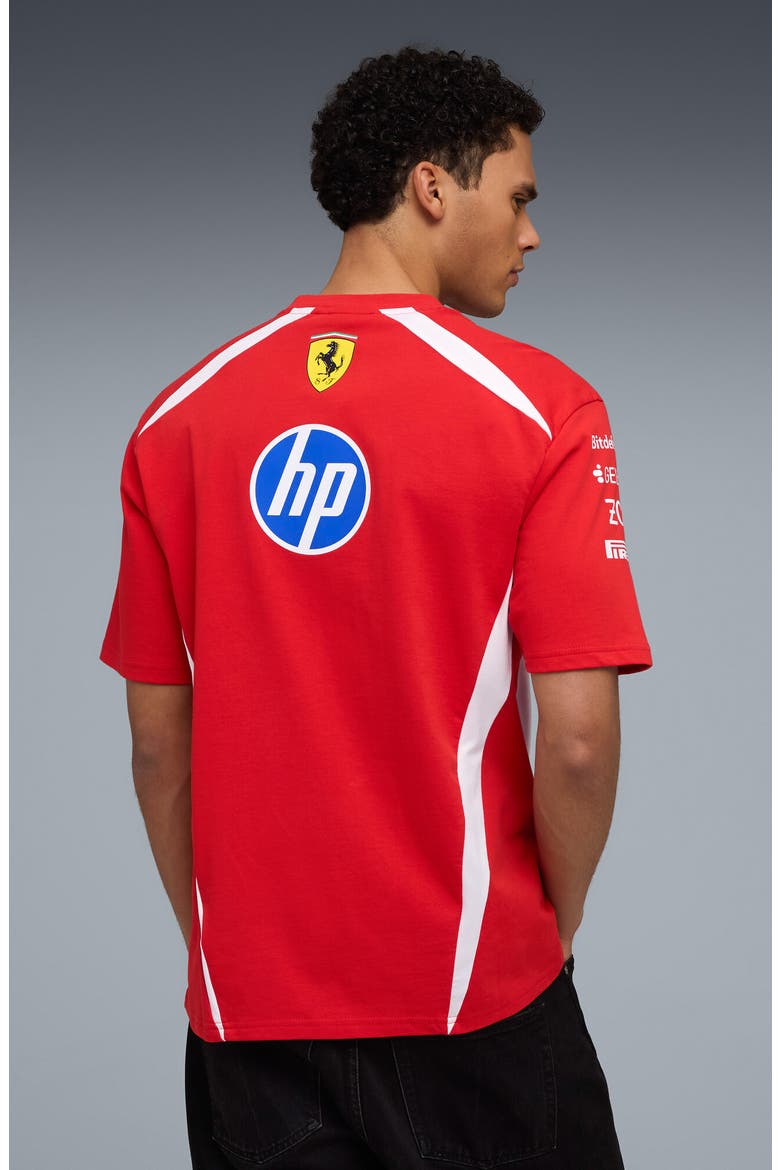 Scuderia Ferrari HP Replica Cotton T-Shirt, Alternate, color, PUMA RED