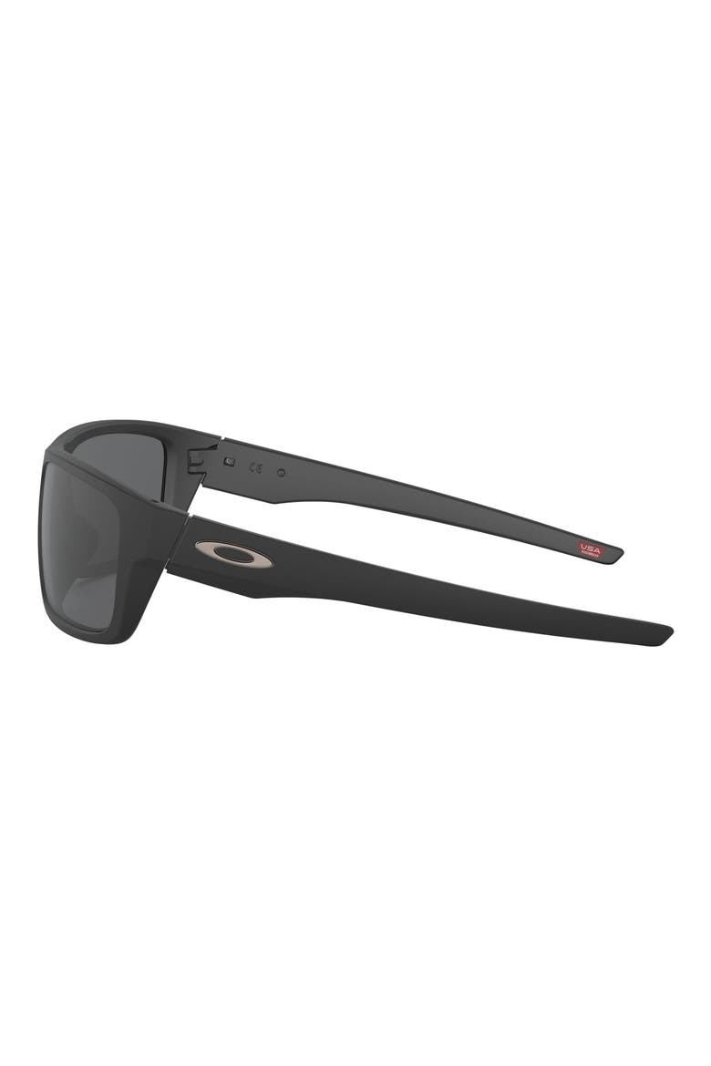 Drop Point™ 61mm Rectangular Sunglasses, Alternate, color, BLACK