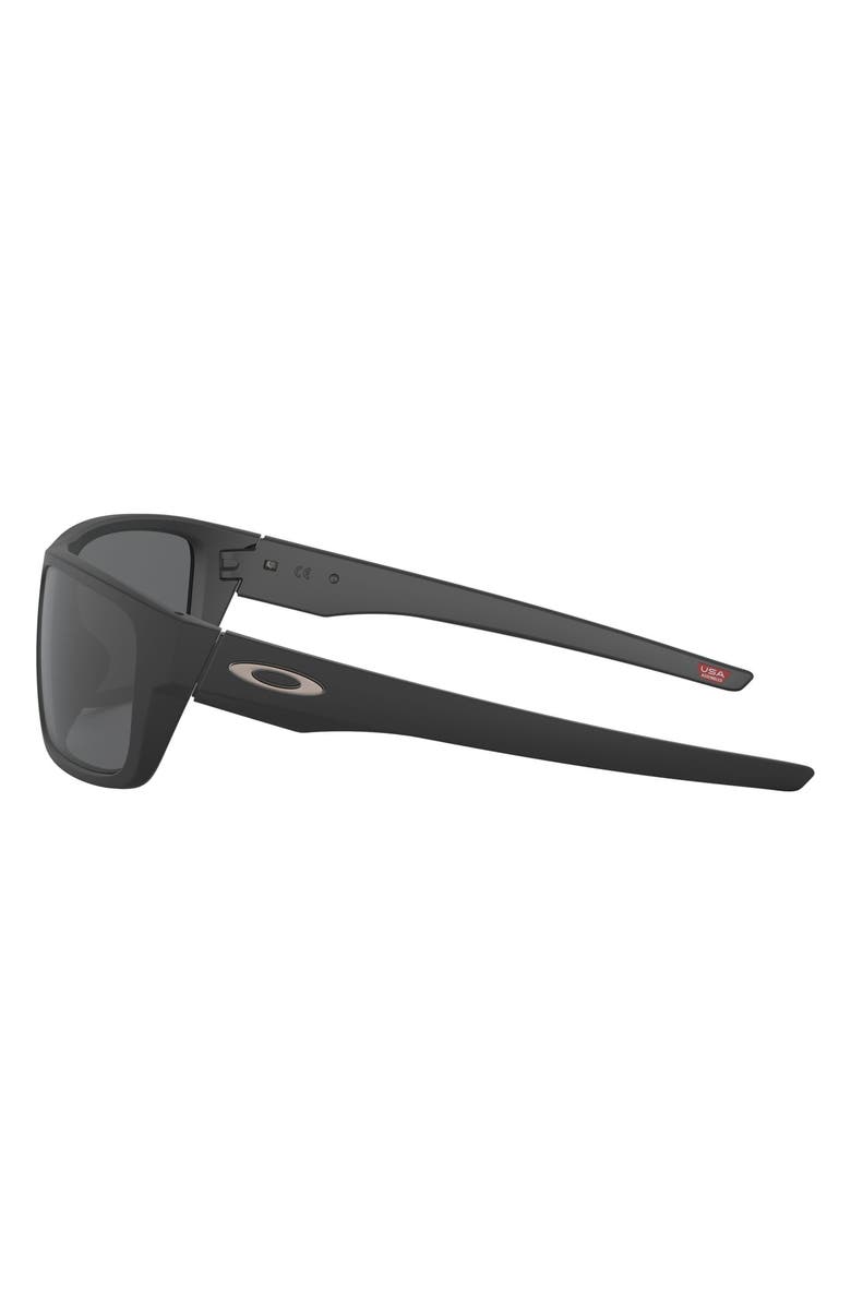Oakley Drop Point<sup>™</sup> 61mm Rectangular Sunglasses, Alternate, color, Black