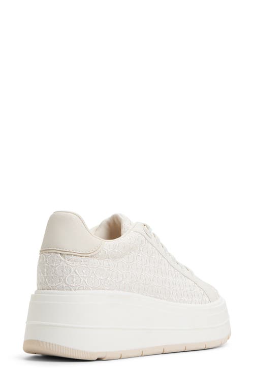 Shop Aldo Garelia Embroidered Platform Sneaker In Multicolor