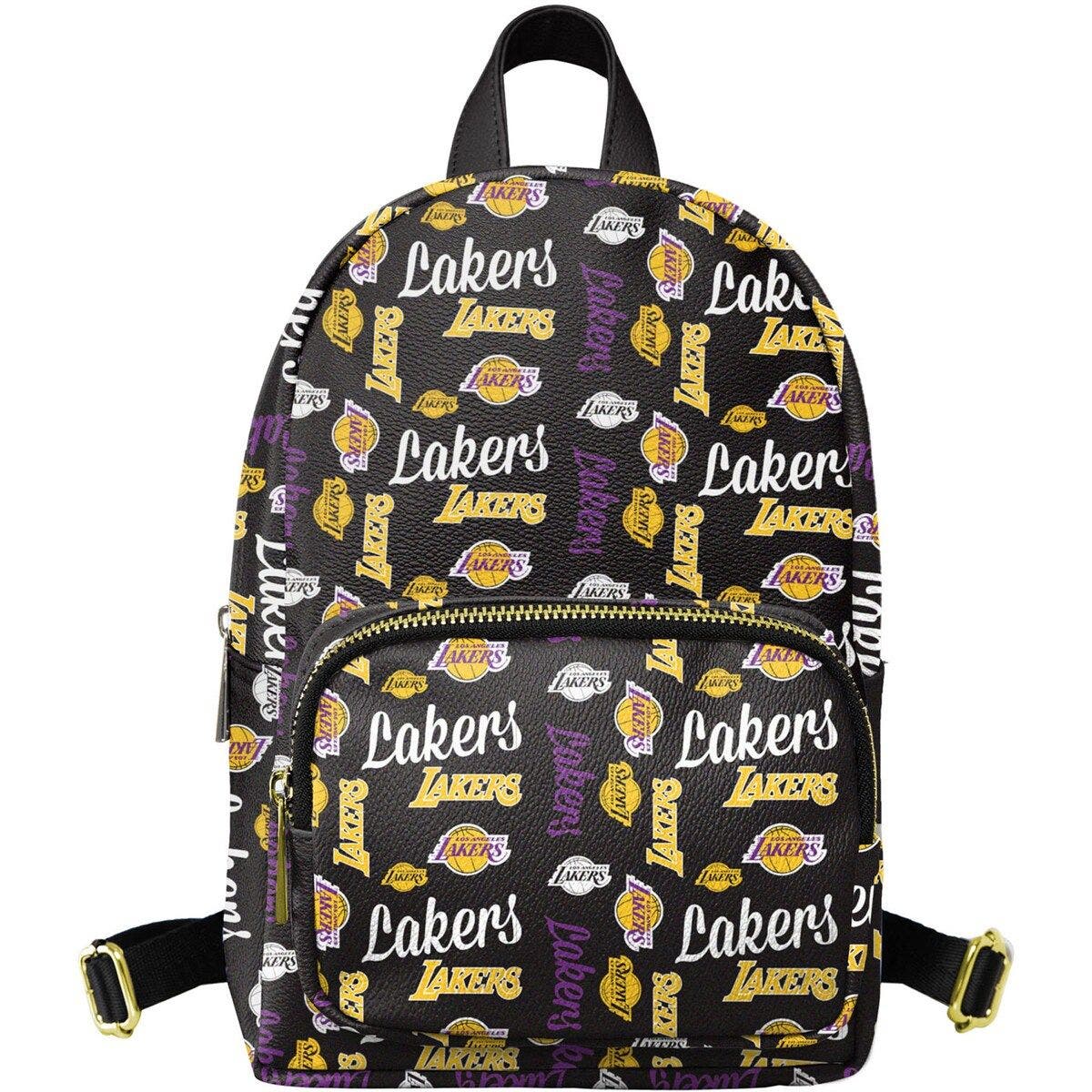 FOCO Youth FOCO Black Los Angeles Lakers Repeat Brooklyn Mini Backpack, Main, color, Black