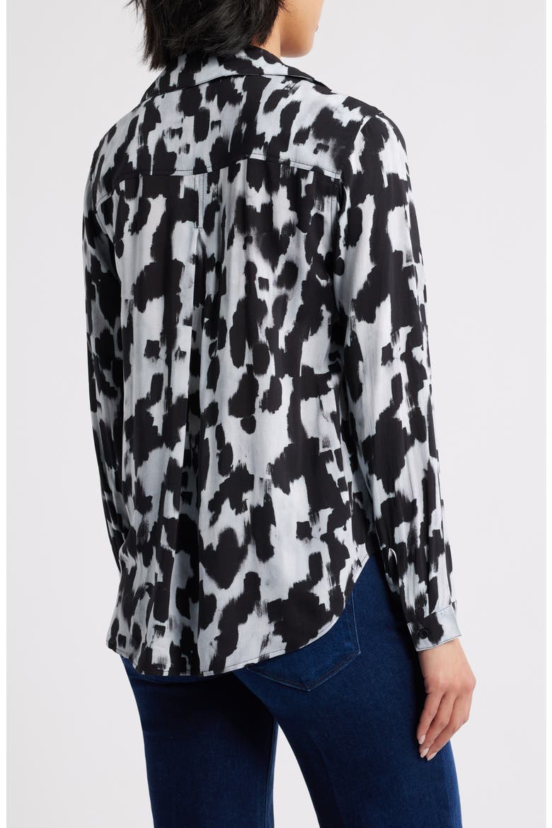 Classic Button-Up Shirt, Alternate, color, WINTER GREY LIGHTS