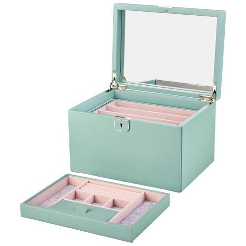 Wolf Liberty Large Jewelry Box In Green