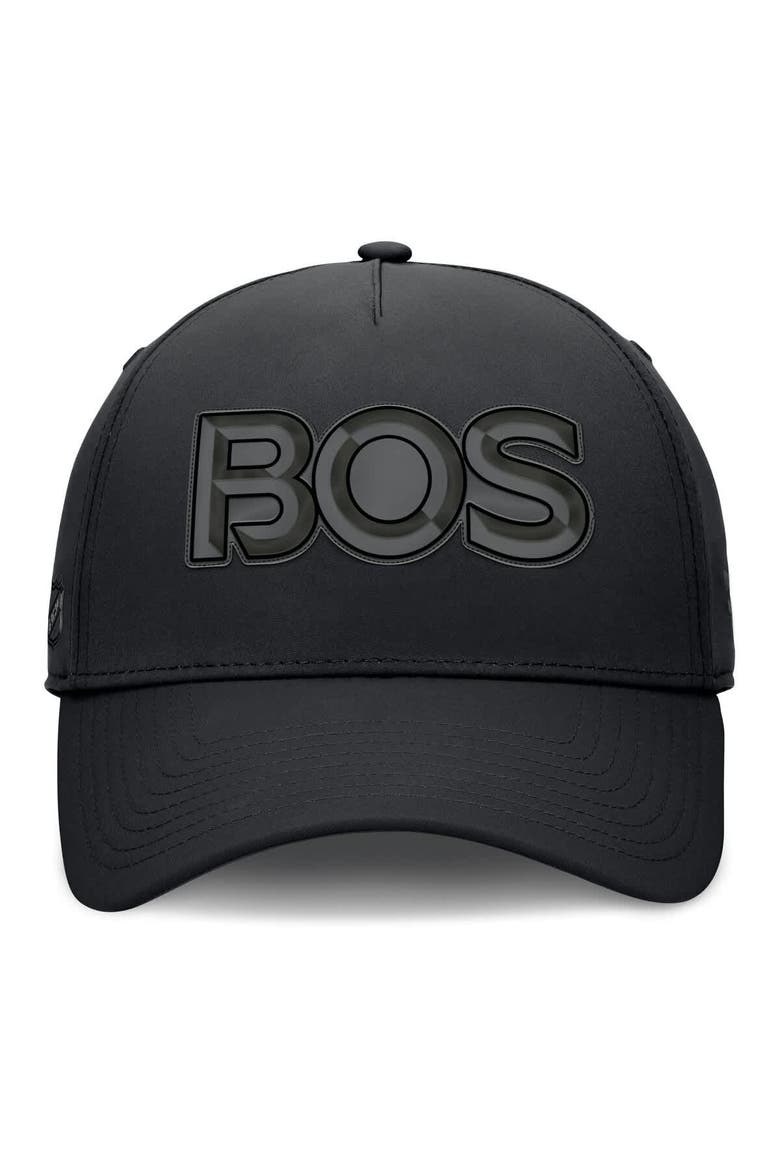 Men's Fanatics Black Boston Bruins Authentic Pro Road Team Code Flex Hat, Alternate, color, Black