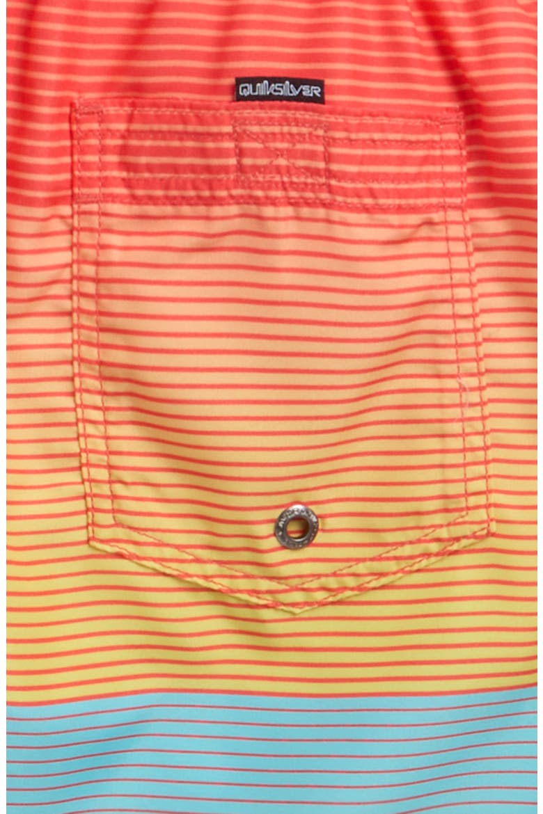 Everyday Mix Stripe Board Shorts, Alternate, color, FIERY CORAL
