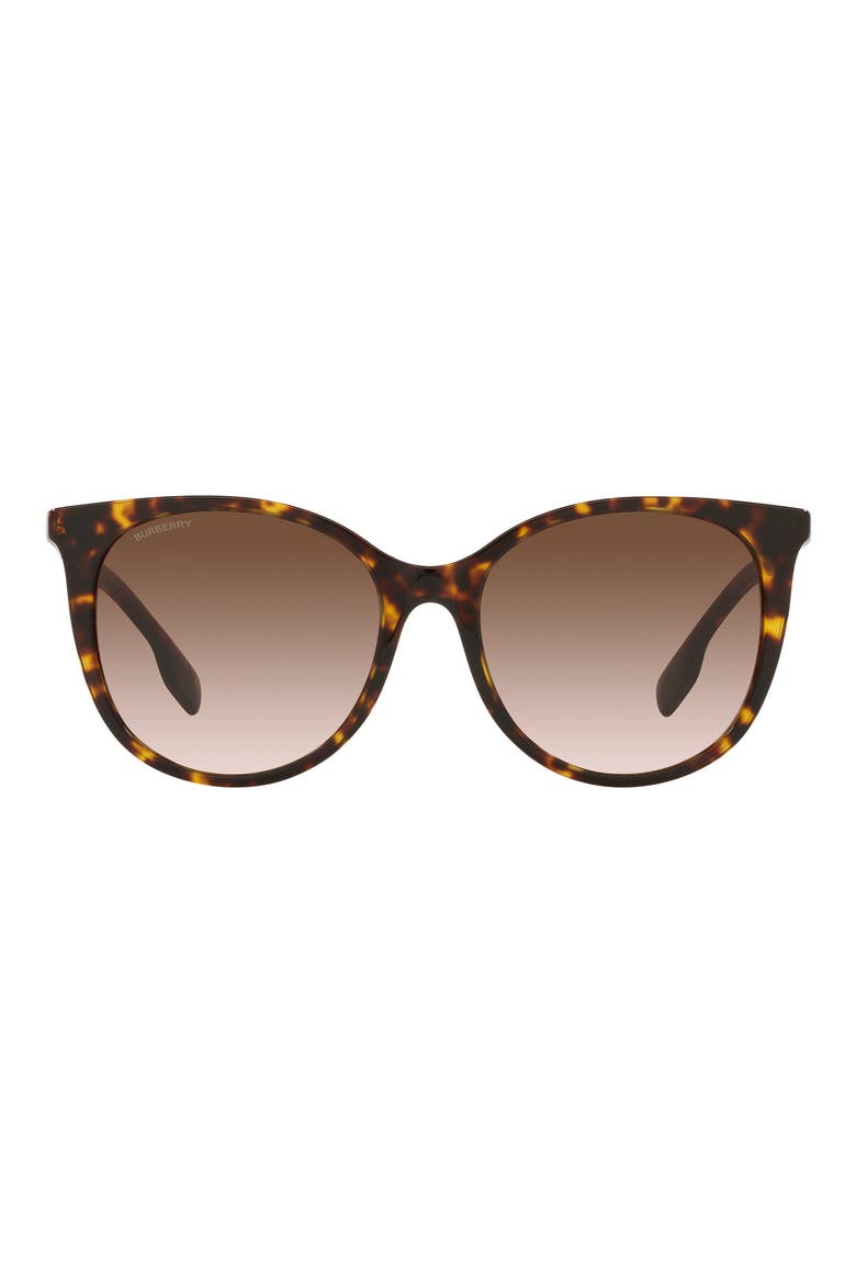 55mm Cat Eye Sunglasses, Main, color, DARK HAVANA / BROWN GRADIENT