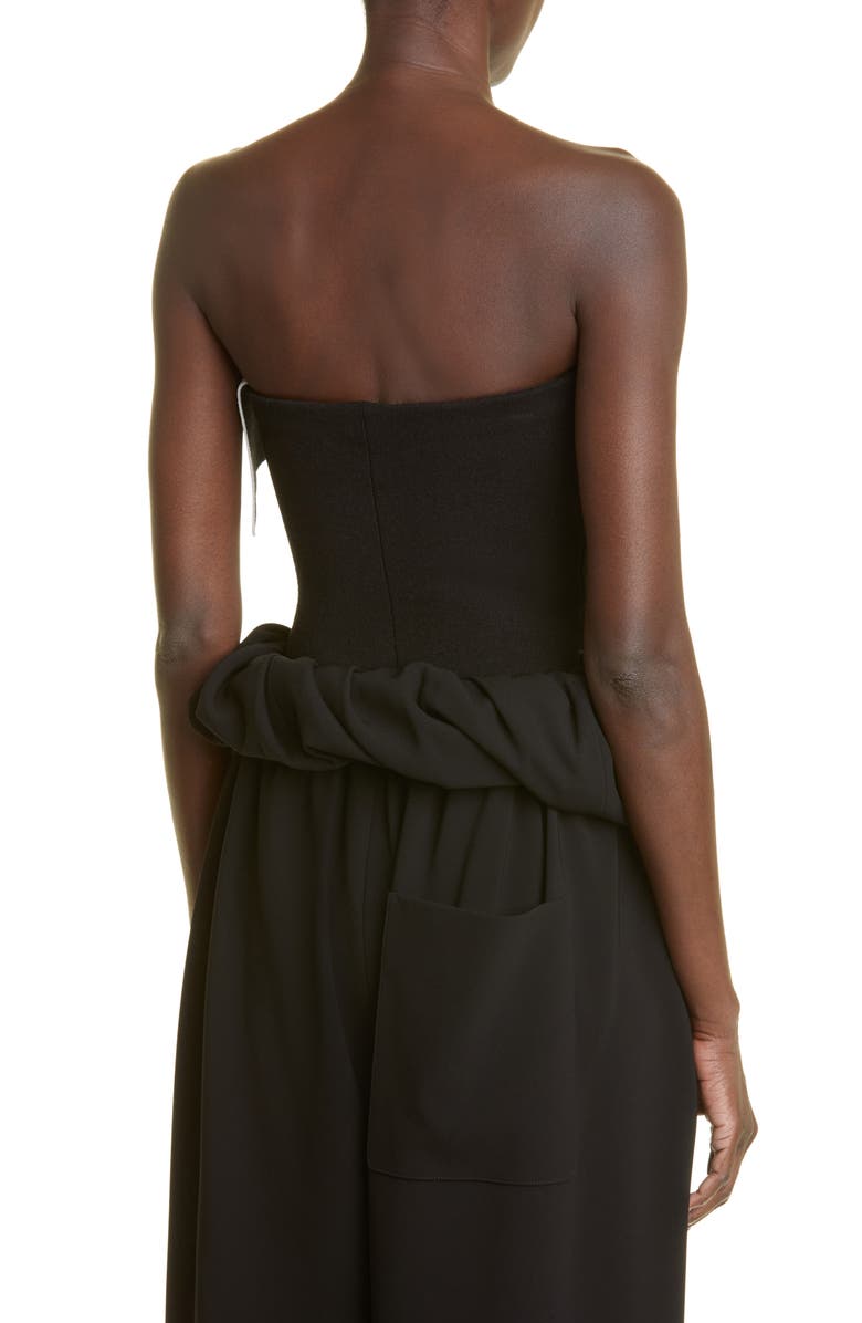 Proenza Schouler Strapless Ruffle Top, Alternate, color, 