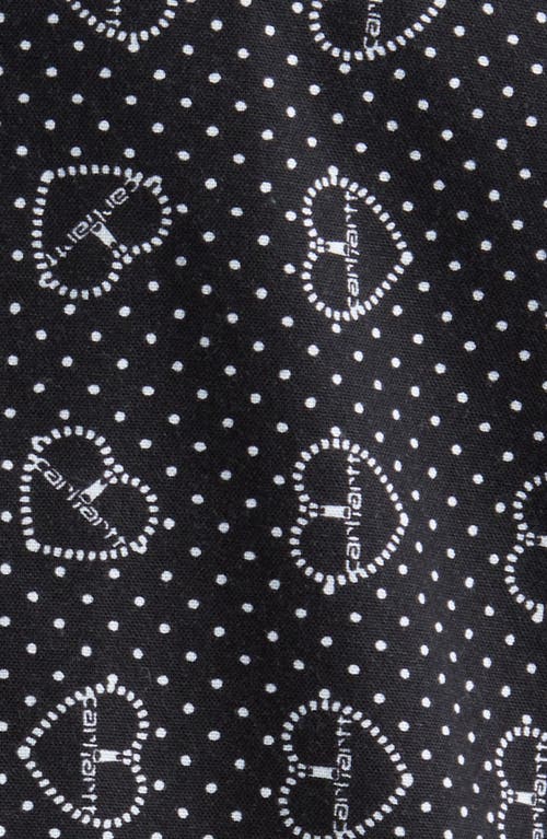 Carhartt Work In Progress Furoshiki Camp Shirt In Black