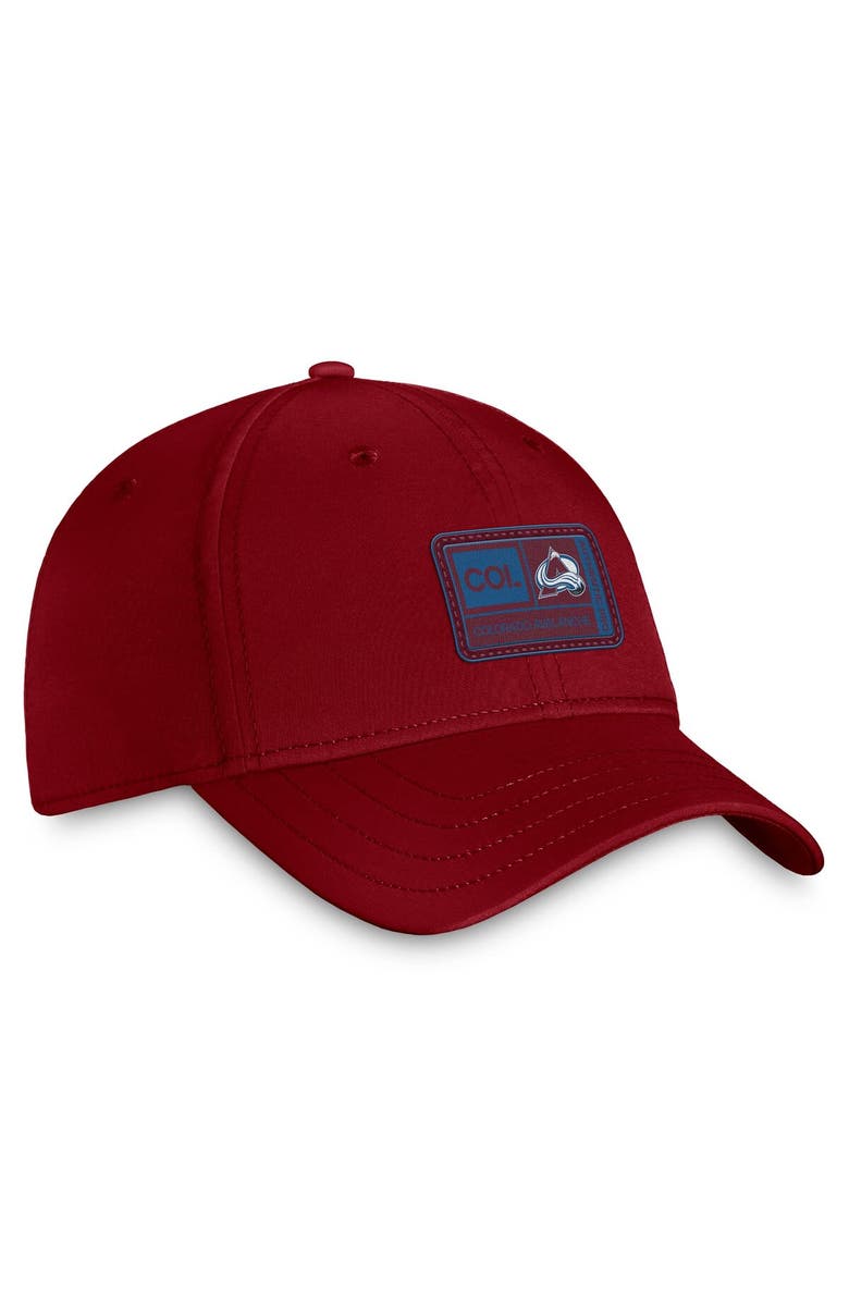 FANATICS Men's Fanatics Burgundy Colorado Avalanche Authentic Pro Training Camp Flex Hat, Alternate, color, Burgundy