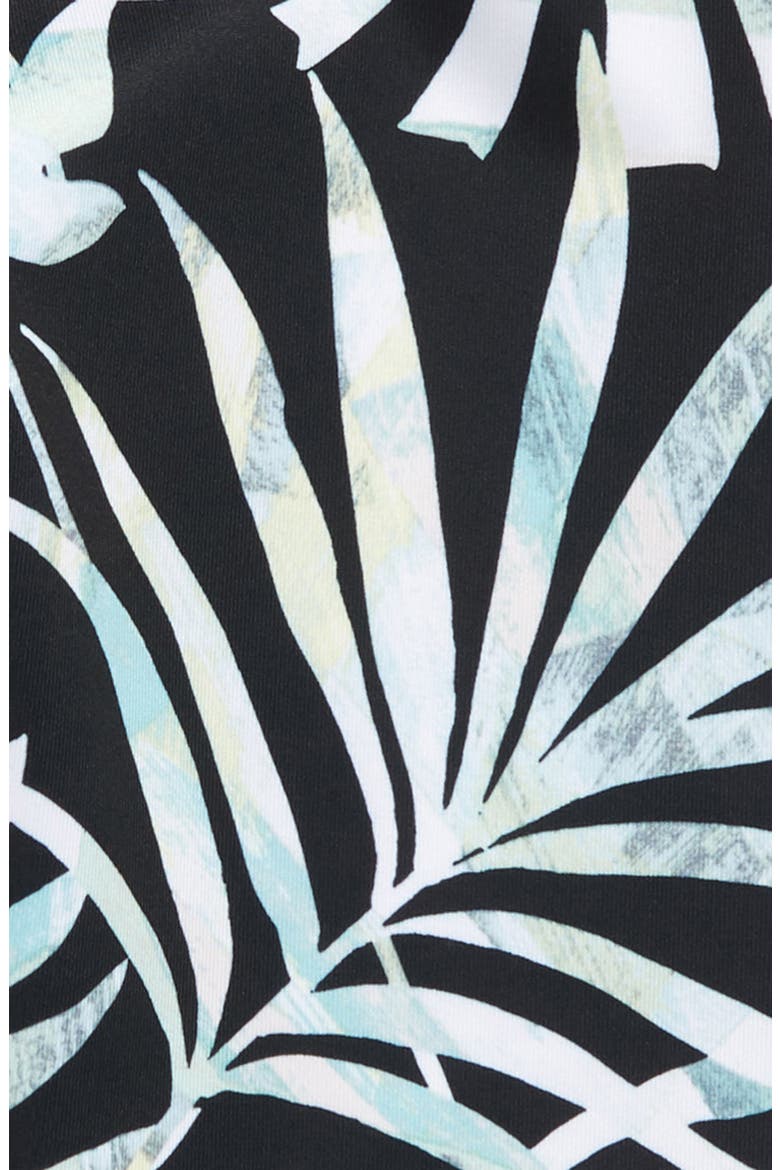 High Waist Crop Leggings, Alternate, color, BLACK WATERCOLOR FROND