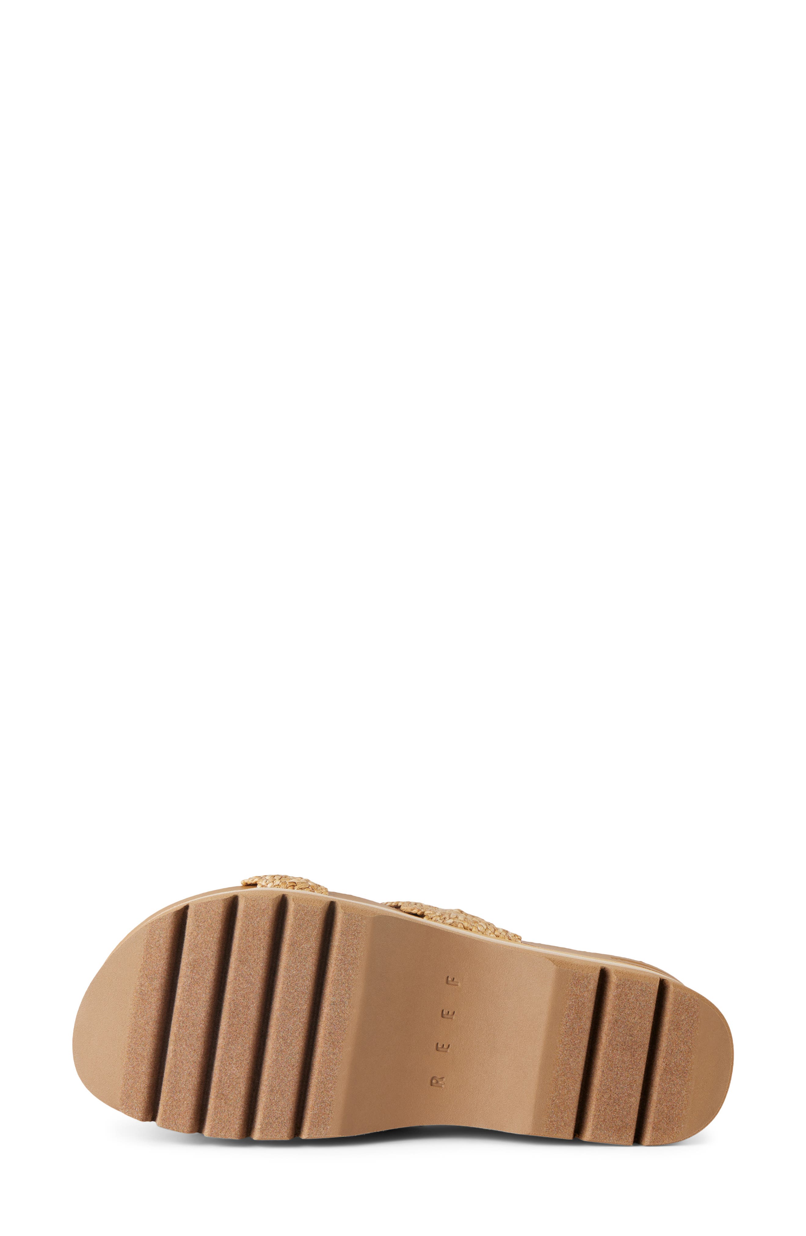 Reef Cushion Vista Higher Platform Sandal, Alternate, color, Scalloped Tan