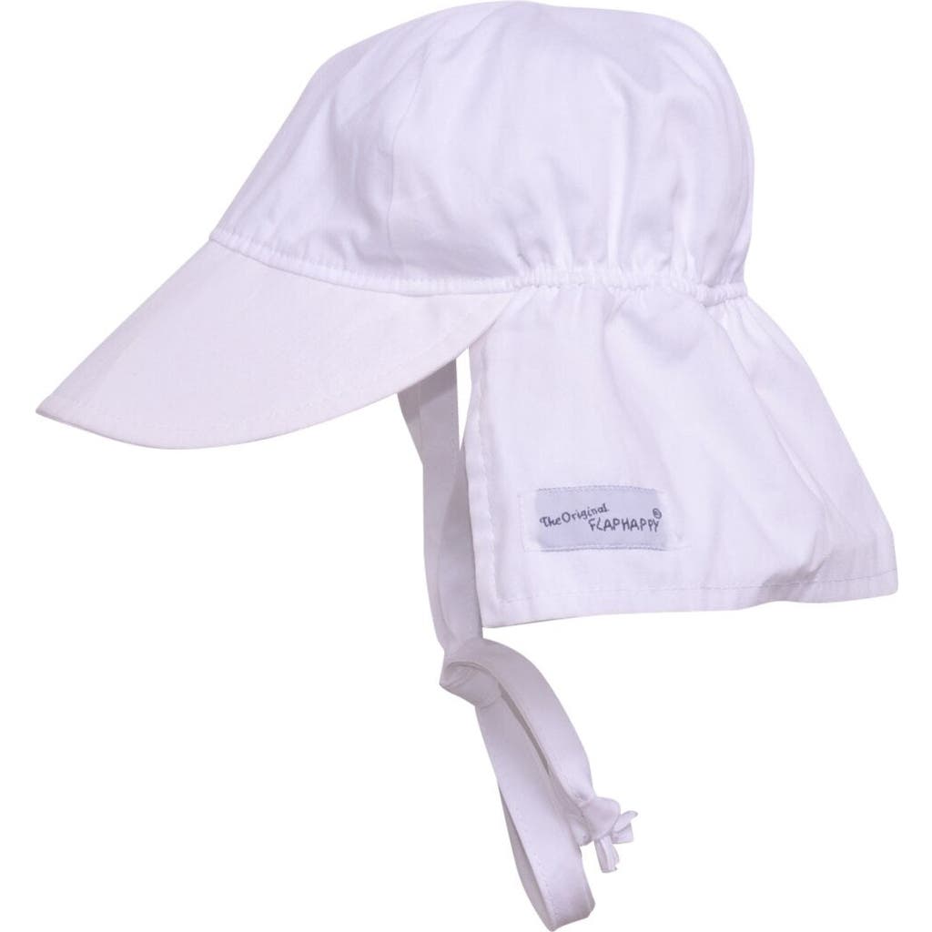 Flap Happy Baby/toddler Upf 50+ Original Flap Hat In White