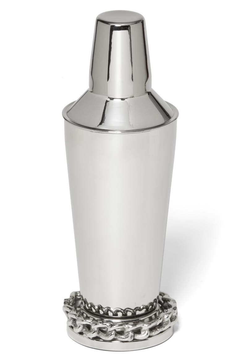 Links Cocktail Shaker, Main, color, SILVER