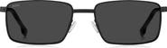 BOSS 57mm Rectangular Sunglasses