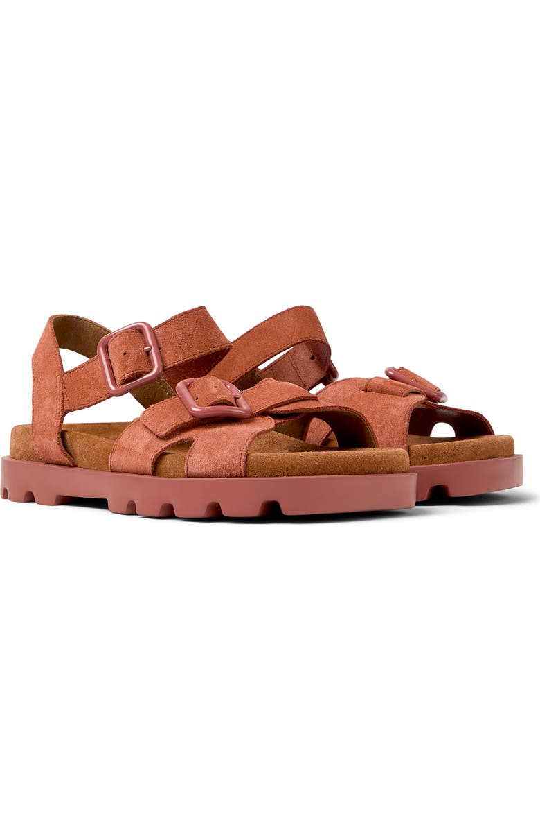 Camper Brutus Sandal, Main, color, Medium Pink