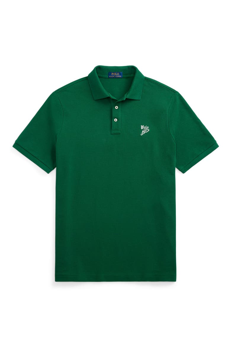 Cotton Polo Top, Alternate, color, TENNIS GREEN