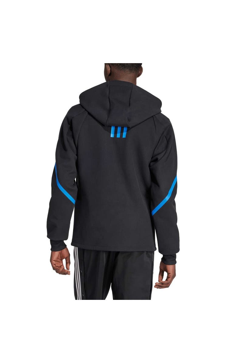 adidas Men's adidas Black San Jose Earthquakes 2024 Anthem Travel Raglan Sleeve Full-Zip Jacket, Alternate, color, 