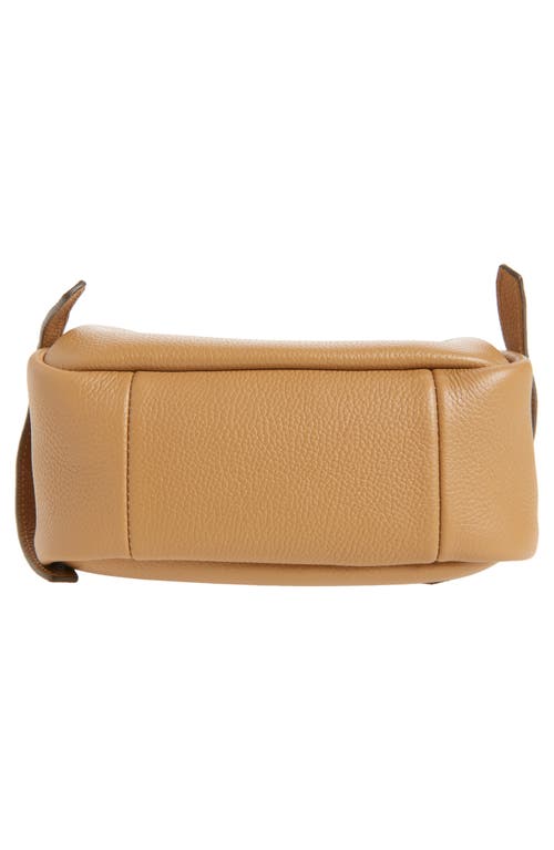 Tory Burch Textured Pebble Bucket Bag With Gold Hardware In Brown