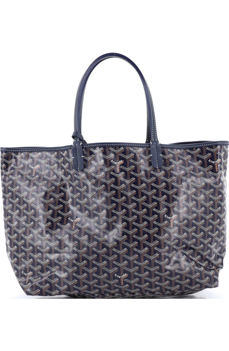 Pre-Owned Goyard Saint Louis Tote Coated Canvas PM, Main, color, Blue