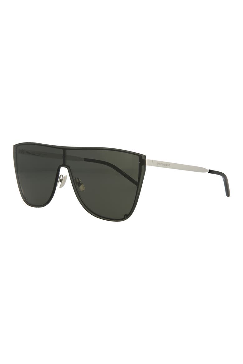 99mm Shield Sunglasses, Alternate, color, SILVER SILVER GREY