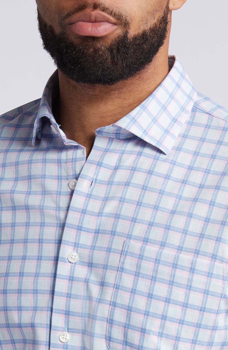 johnnie-O Neta Check Performance Button-Up Shirt, Alternate, color,
