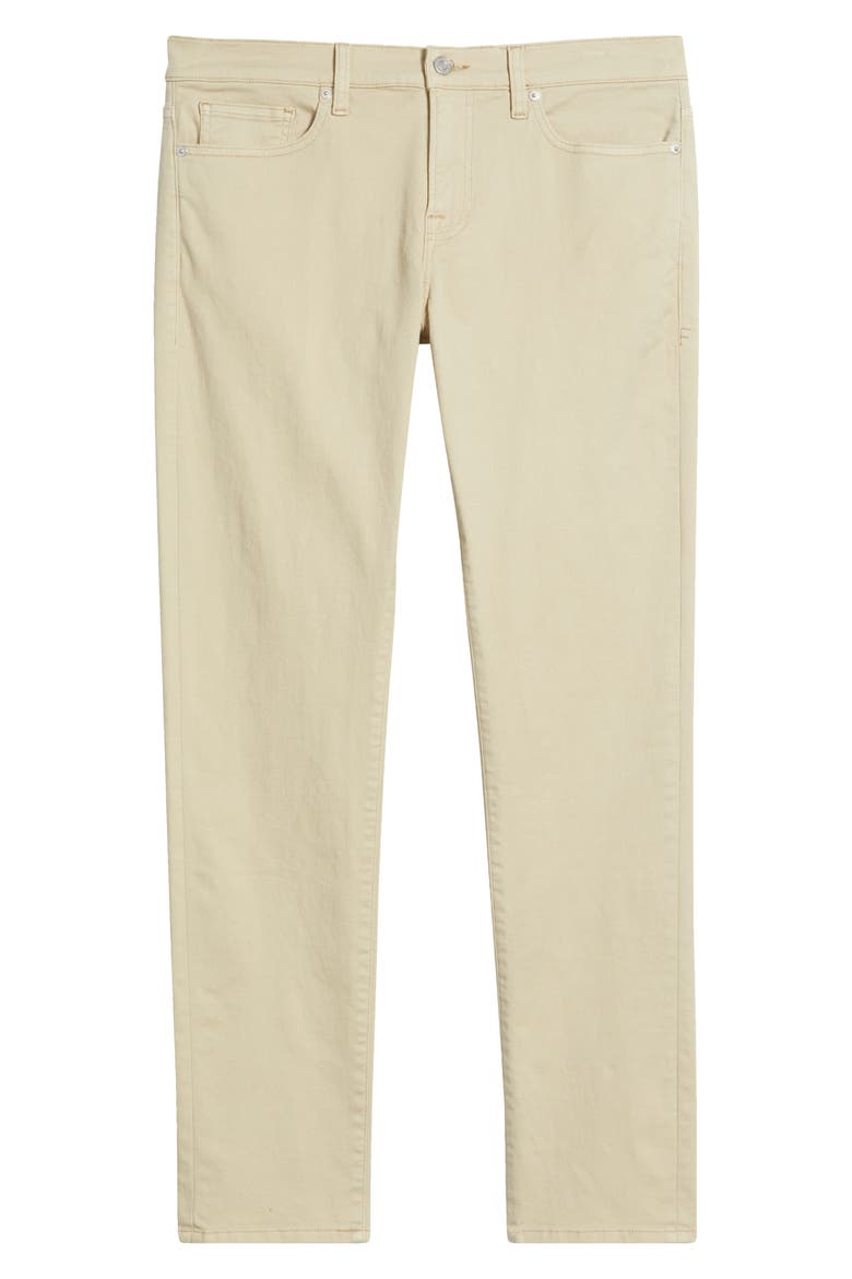 L'Homme Slim Fit Five-Pocket Twill Pants, Alternate, color, KHAKI