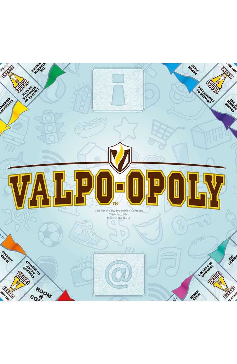 Late for the Sky Valpoopoly Monopoly Board Game, Alternate, color, Multicolored
