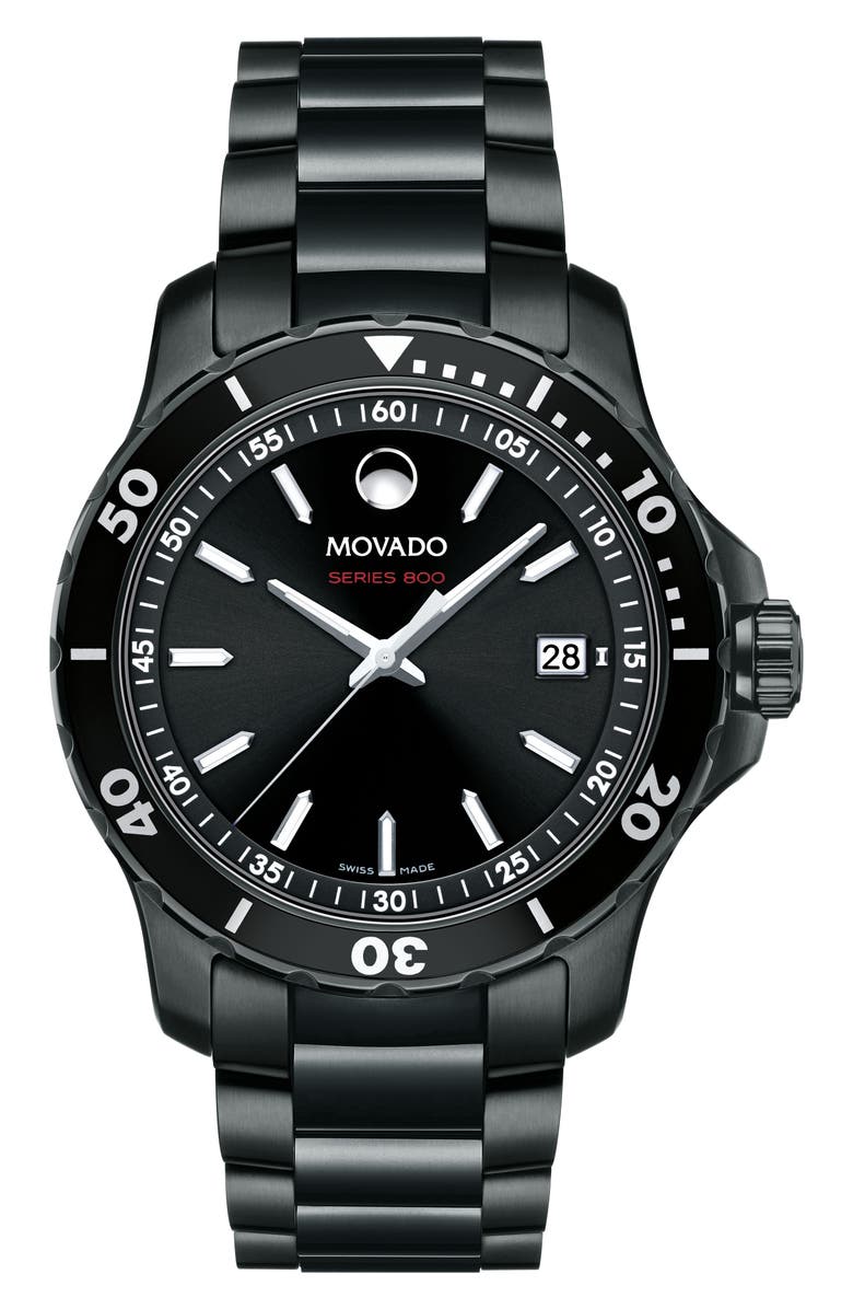 Movado Series 800 Bracelet Watch, 40mm, Main, color, 