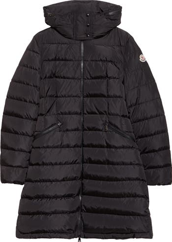Moncler Flammette Water Repellent Long Hooded Down Coat Nordstrom