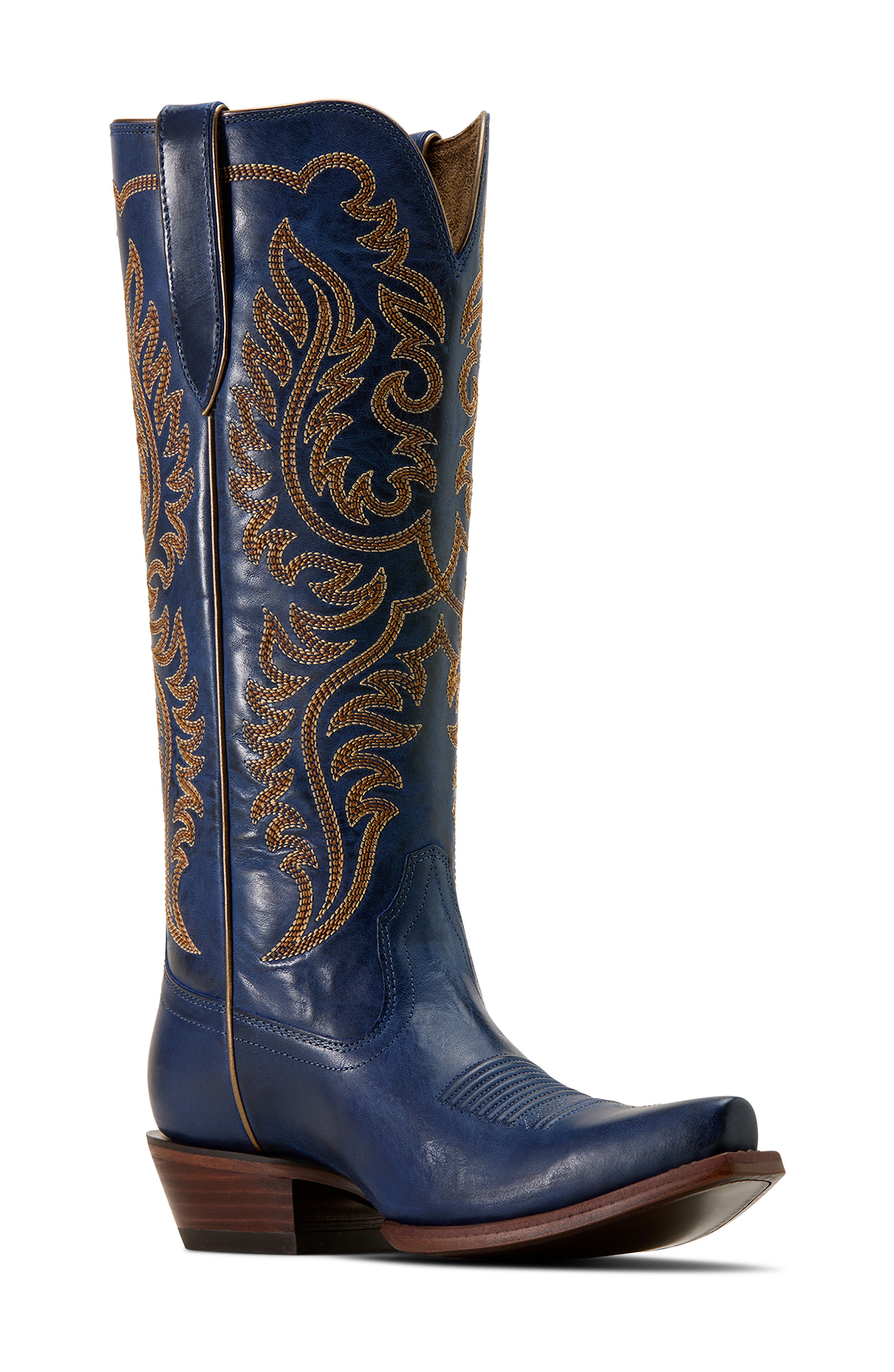 Ellamore X Toe Western Boot, Main, color, ROYAL COBALT