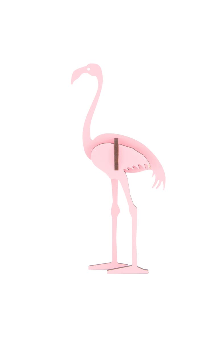 Little & Wood Woodlet Flamingo, 3D Wooden Kit Set, Ages 6+, Alternate, color, 