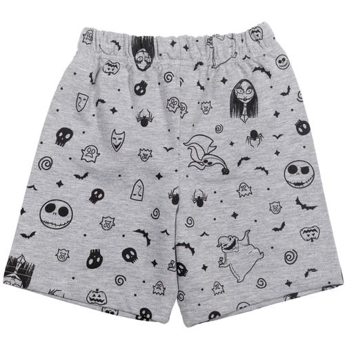 Disney Jack Skellington Nightmare Before Christmas T-shirt & French Terry Shorts Set In Multi
