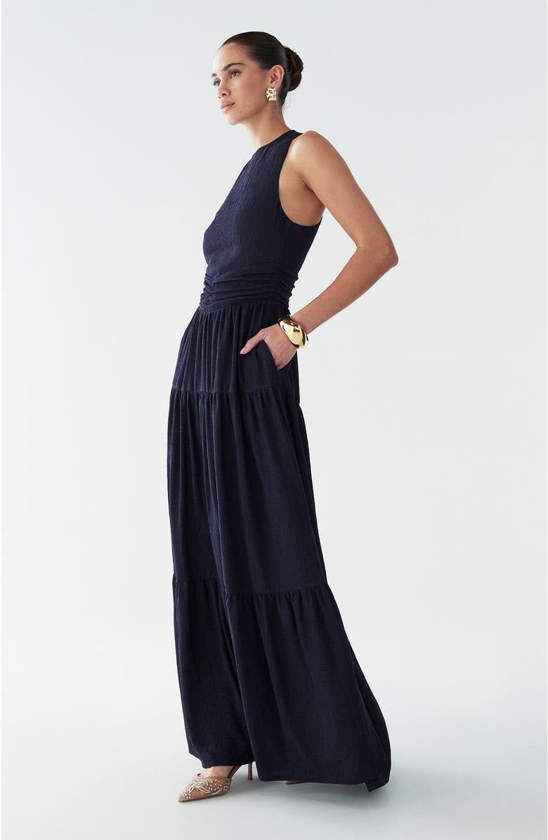 BWLDR Brooks Maxi Dress, Alternate, color, Navy Blue
