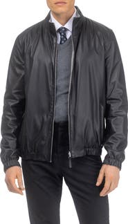 GORSKI Men's Light Genuine Nappa Leather Jacket Reversible To Cashmere & Wool Crafted From Loro Piana