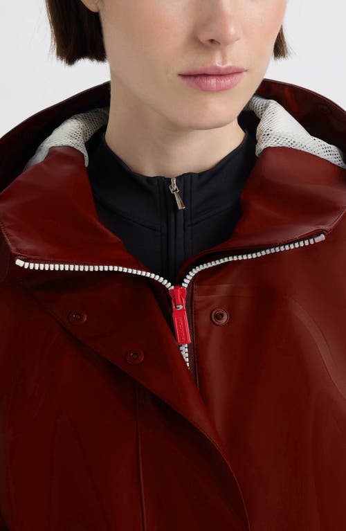 Hunter Adela Classic Waterproof Rain Jacket In Red