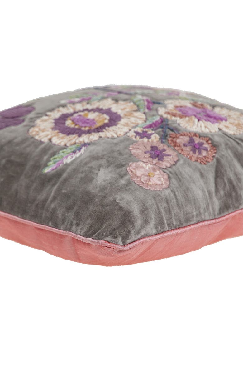 PARKLAND COLLECTION Penelope Transitional Beige Pillow Cover With Poly Insert, Alternate, color, Taupe