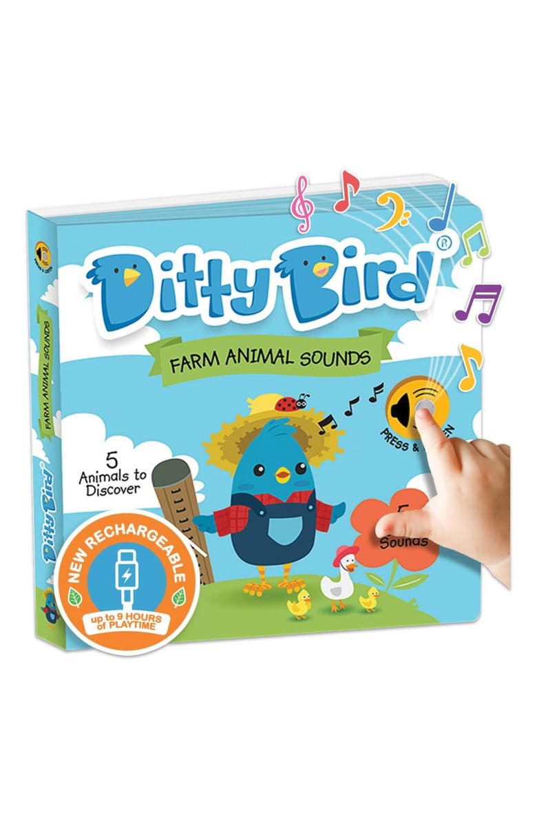 Ditty Bird Farm Animal and Cute Animal Sound Books - Set of 2, Alternate, color, Multicolor