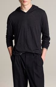 Vince Double Layer Pima Cotton Hoodie